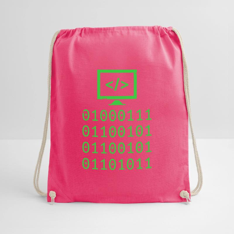 Programming Binary Code Coding Gift Drawstring Bag