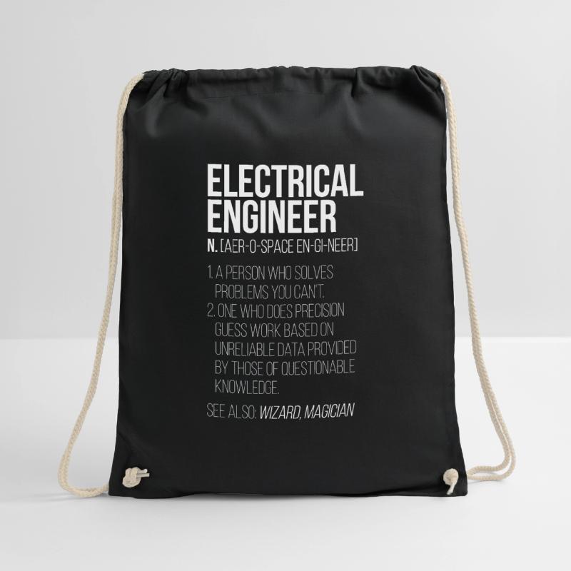 electrical engineer electrical engineering Drawstring Bag