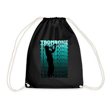 Trombones - Sac de sport léger - noir - Devant