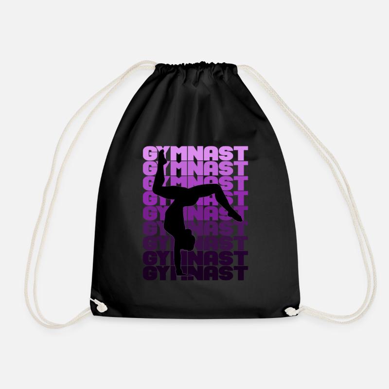 Gymnast - Drawstring Bag - black