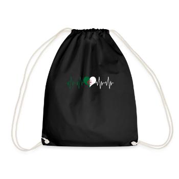 Algérie Maillot Football Equipe Fan Cadeau - Turnbeutel - Schwarz - Vorne