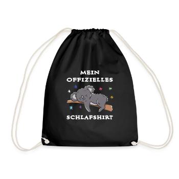 Ma chemise de nuit officielle mignonne chemise Koala - Sac de sport léger - noir - Devant