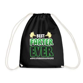 Funny bonus stepdad design for stepfather - Drawstring Bag - black - Front