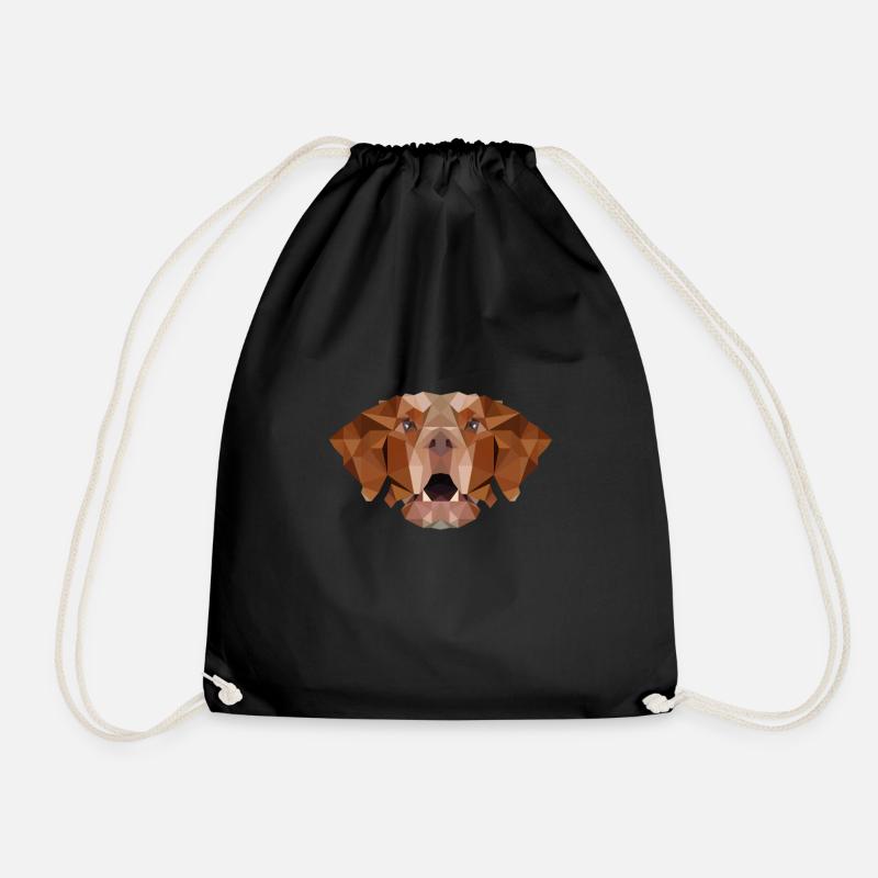 Epagneul Breton Polygon Spaniel Hund Vorstehhund - Turnbeutel - Schwarz