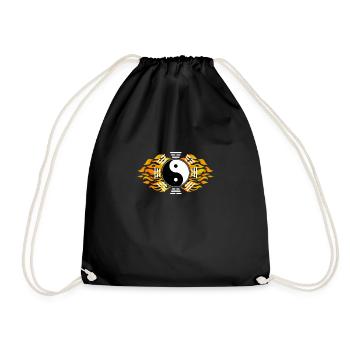 Bagua Zhang Yin Yang Chinesische Kampfsport Kreis - Turnbeutel - Schwarz - Vorne