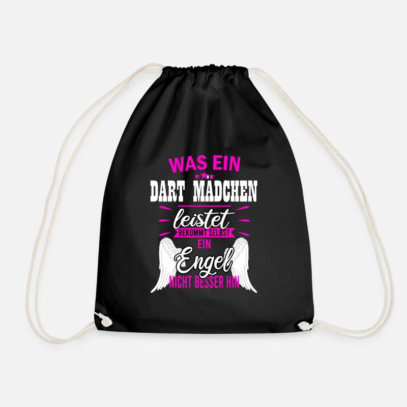 Dart Mädchen - Turnbeutel - Schwarz