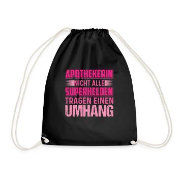 Apothekerin sind Helden - Turnbeutel - Schwarz - Vorne