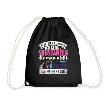 Apothekerin sei nett zu mir - Turnbeutel - Schwarz - Vorne