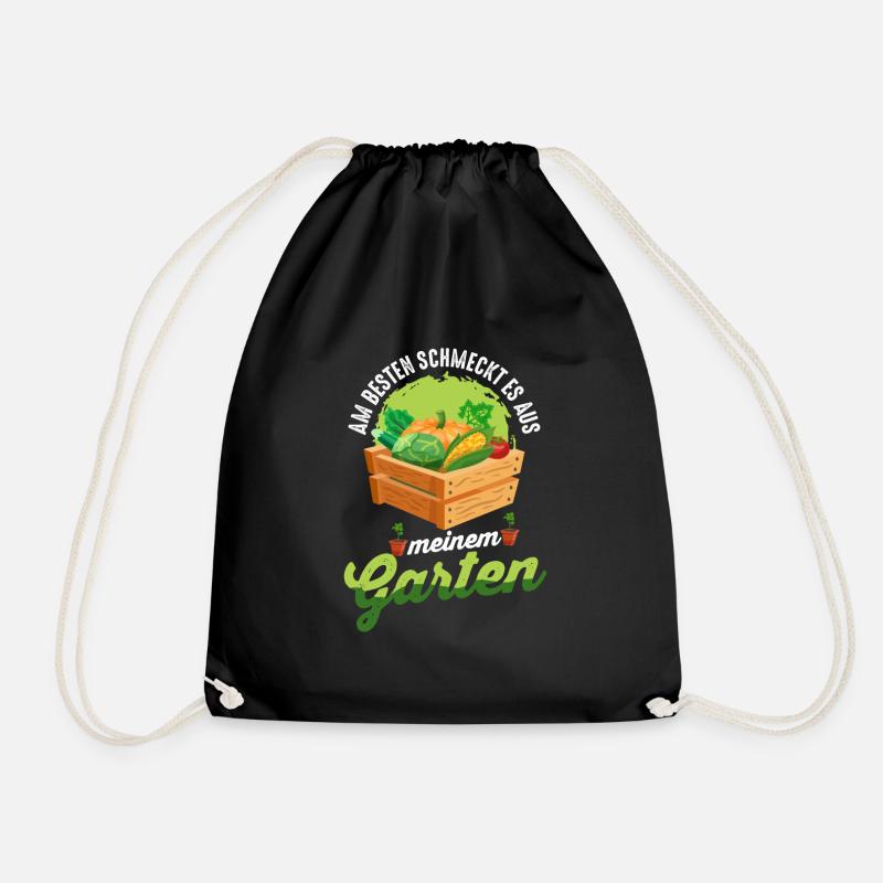 Gärtner Frühling Garten Bio Gemüse Lustig Geschenk - Turnbeutel - Schwarz