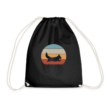 Corgi Pembrokeshire chien de garde chien chien Corgis - Sac de sport léger - noir - Devant