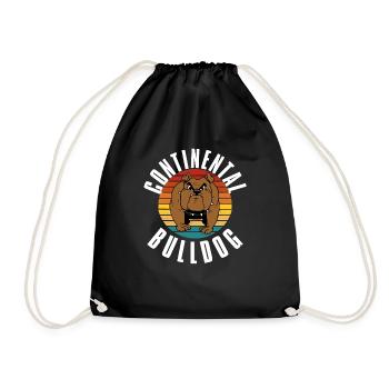 Colorbulls Conti Bulldoggen Continental Bulldogs - Turnbeutel - Schwarz - Vorne