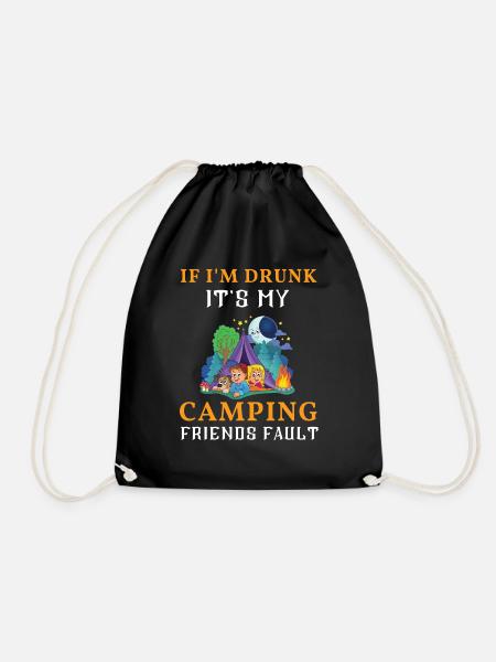 Camping - Turnbeutel - Schwarz