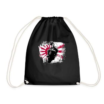 Motorcycle Lifestyle / Motorcycle / Motorcyclebiker - Drawstring Bag - black - Front
