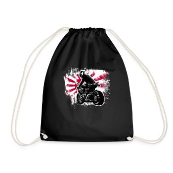 Motocycles / moto / moto biker - Sac de sport léger - noir - Devant