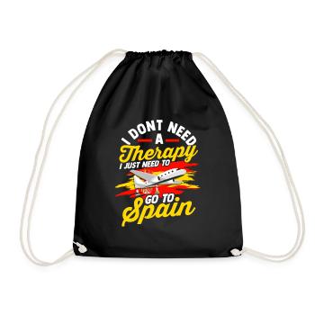 Espagne Tshirt Andalousie Spain Matador cadeau - Sac de sport léger - noir - Devant