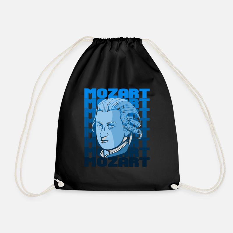 Mozart - Drawstring Bag - black