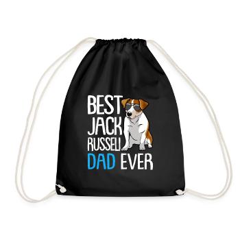 Best Jack Russell Dad Ever Hund Hunderasse - Turnbeutel - Schwarz - Vorne