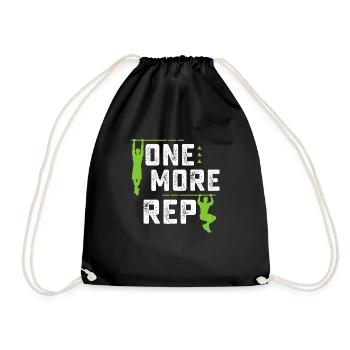 On More Rep Planche Calisthenics Street Workout - Turnbeutel - Schwarz - Vorne