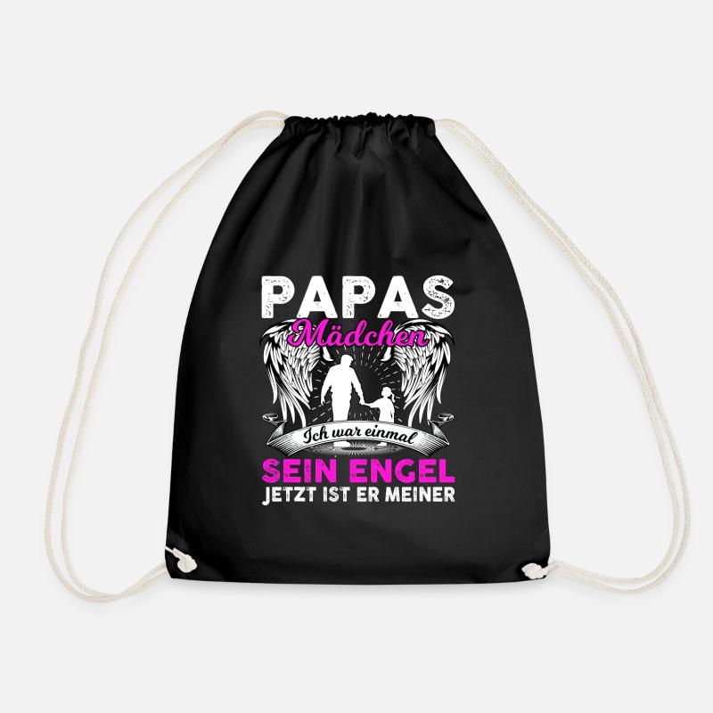 Papas Mädchen Ich War Einmal Sein Engel - Turnbeutel - Schwarz