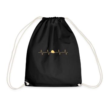 Construction workers Construction site House construction Construction Sites Building - Drawstring Bag - black - Front