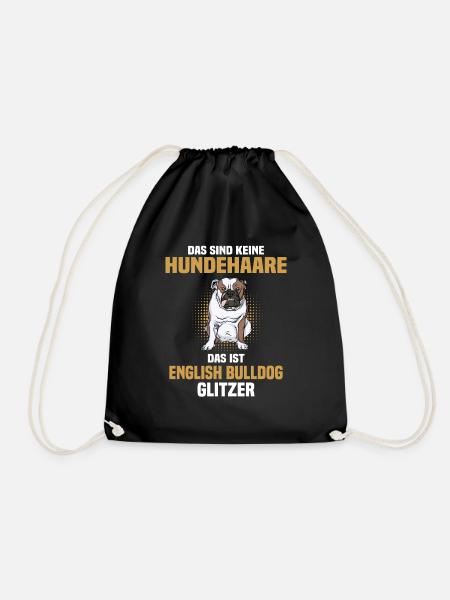 English Bulldog | Old English Bulldog - Turnbeutel - Schwarz