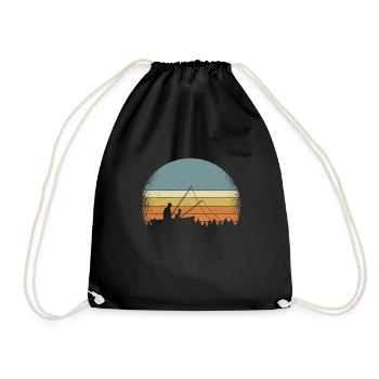 Pêche pêche pêche - Sac de sport léger - noir - Devant