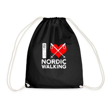 Nordic Walking Stöcke Trekking - Sac de sport léger - noir - Devant