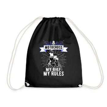 Motocross / Enduro / Freestyle mx / Dirtbike retro - Sac de sport léger - noir - Devant
