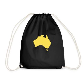 Australien Australisch Australier Australierin - Turnbeutel - Schwarz - Vorne