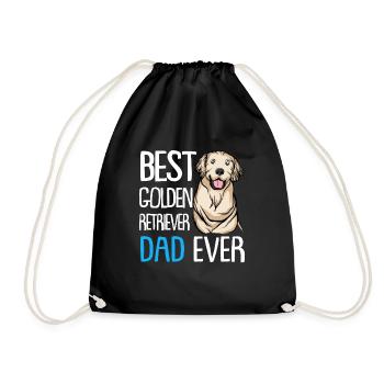 Golden Retriever | Golden Retriever - Sac de sport léger - noir - Devant