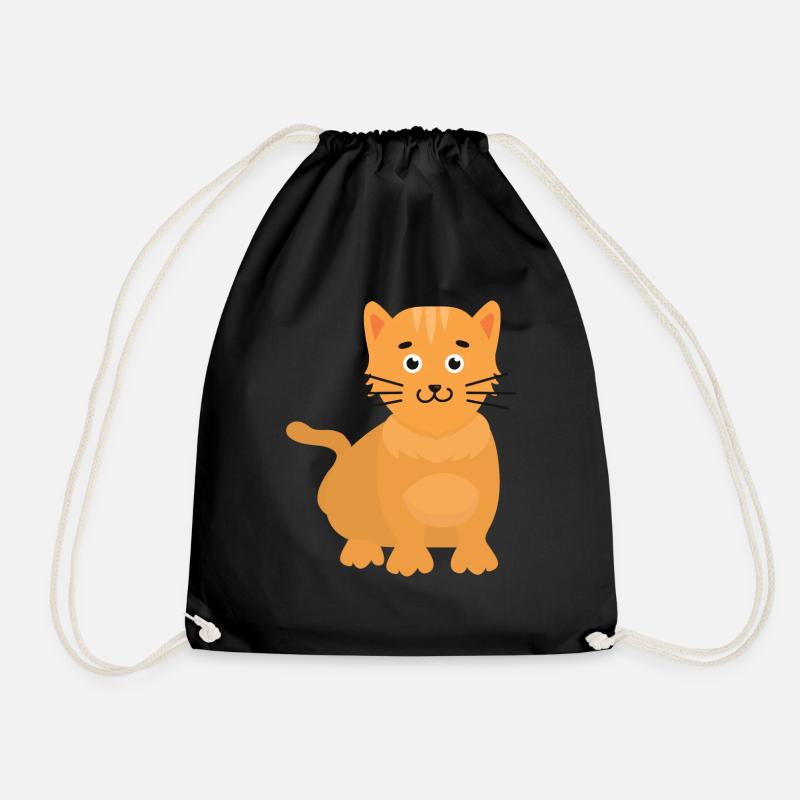 Katze - Turnbeutel - Schwarz