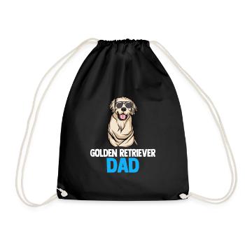 Golden Retriever | Golden Retriever - Sac de sport léger - noir - Devant