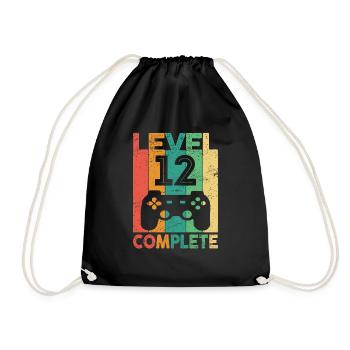 I'm already 12 | 12th Birthday Boys Gaming - Drawstring Bag - black - Front