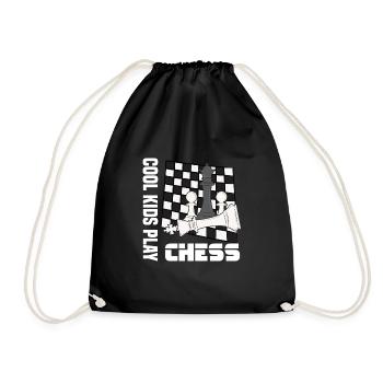 Chess Sayings - Drawstring Bag - black - Front