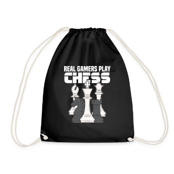 Chess Sayings - Drawstring Bag - black - Front