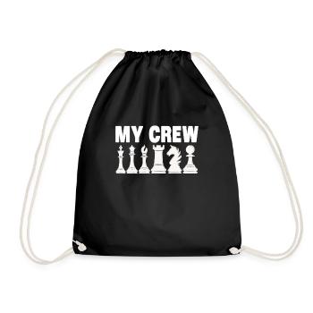 Chess Sayings - Drawstring Bag - black - Front