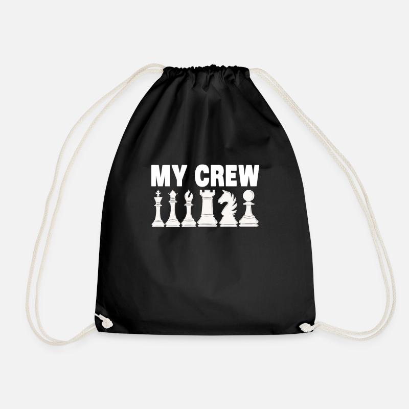 Chess Sayings - Drawstring Bag - black
