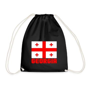Georgien - Turnbeutel - Schwarz - Vorne