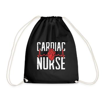 Cardiac nurse Cardiologist - Turnbeutel - Schwarz - Vorne