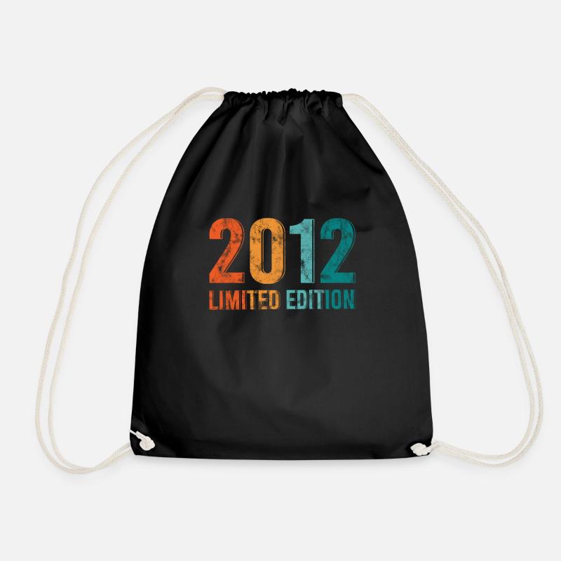 Limitierte Edition Jahrgang 2012 Retro Design - Turnbeutel - Schwarz