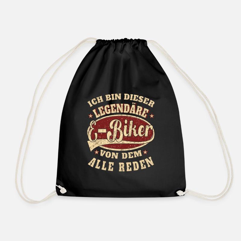 E-Biker ich bin dieser legendäre - Turnbeutel - Schwarz