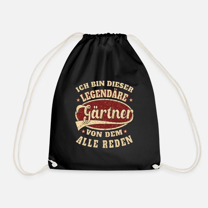 Gärtner ich bin dieser legendäre Gärtner - Turnbeutel - Schwarz