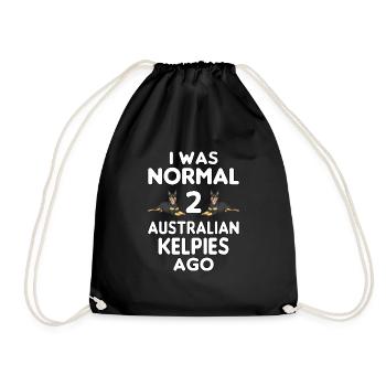 Australian Kelpie Dog Owners - Drawstring Bag - black - Front