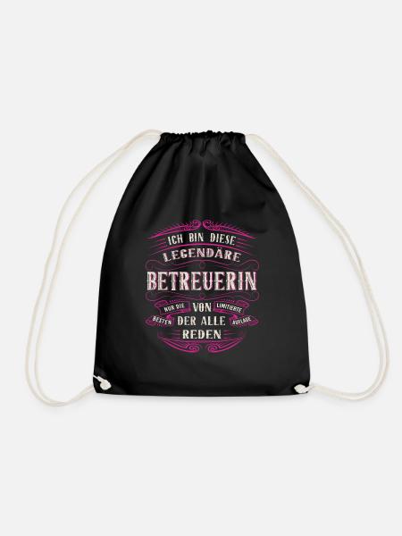 Betreuerin ich bin dieser legendäre Betreuer - Turnbeutel - Schwarz