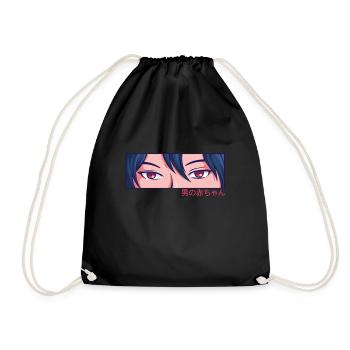 Anime Boy Eyes Culture japonaise Kawaii Anime Boy - Sac de sport léger - noir - Devant