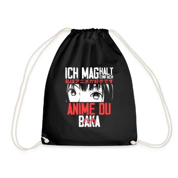 J’aime juste Anime Du Baka Anime Otaku - Sac de sport léger - noir - Devant