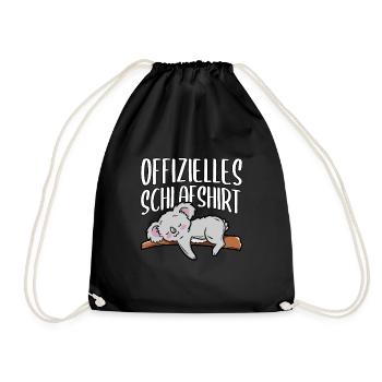 Koala - Turnbeutel - Schwarz - Vorne