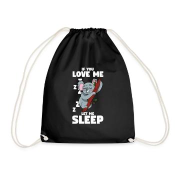 Koala - Drawstring Bag - black - Front