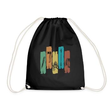 Bushcraft Items - Drawstring Bag - black - Front
