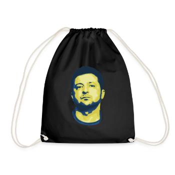 Zelensky Ucrania Pop Art - Sac de sport léger - noir - Devant